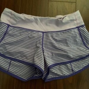 Size 6 Purple Lululemon Speed Up Shorts